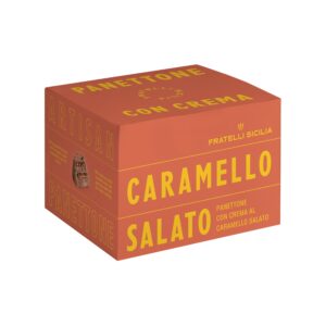 Panettone Goloso farcito con crema al Caramello Salato Fratelli Sicilia