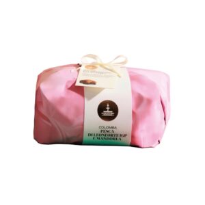 Colomba con canditi di Pesca di Leonforte IGP e Mandorla Fiasconaro